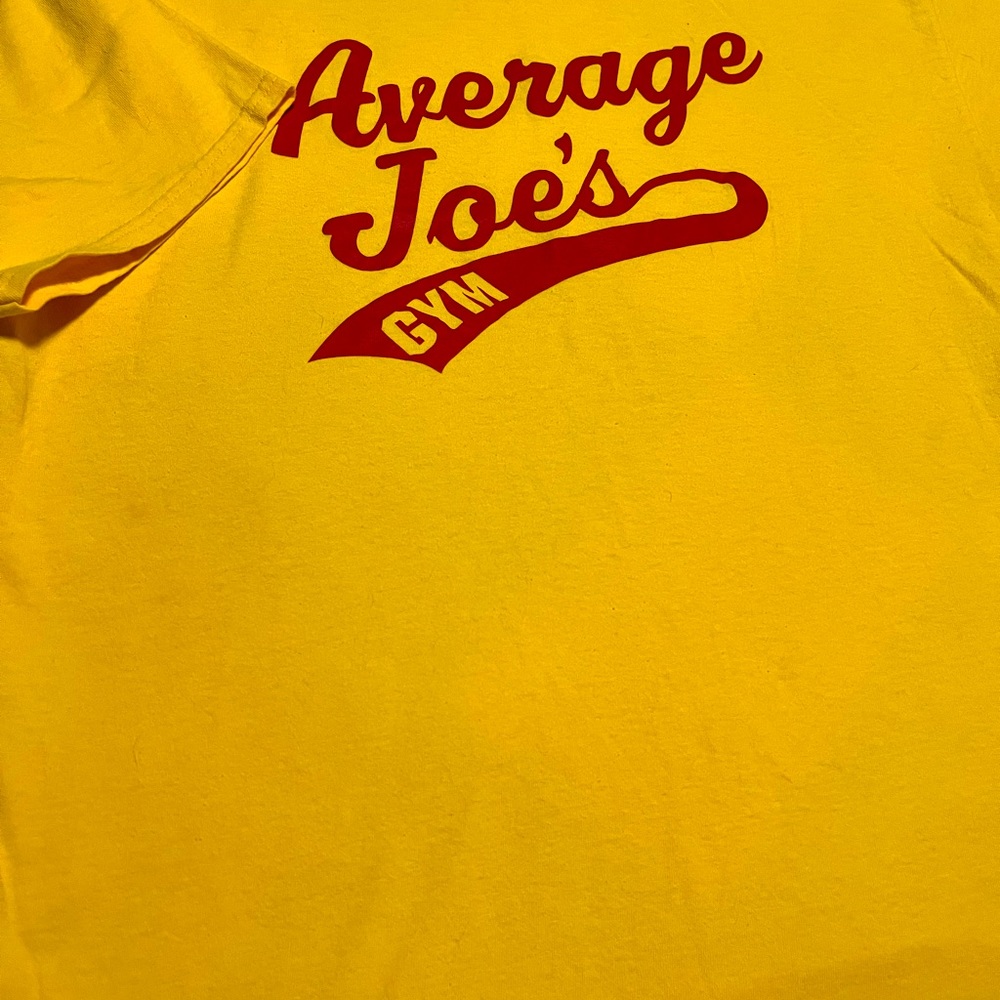 Average Joe’s men’s T-shirt (from the movie Dodgeball)